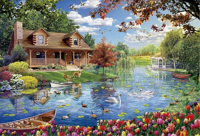 Puzzle Haus am See 5000 Teile
