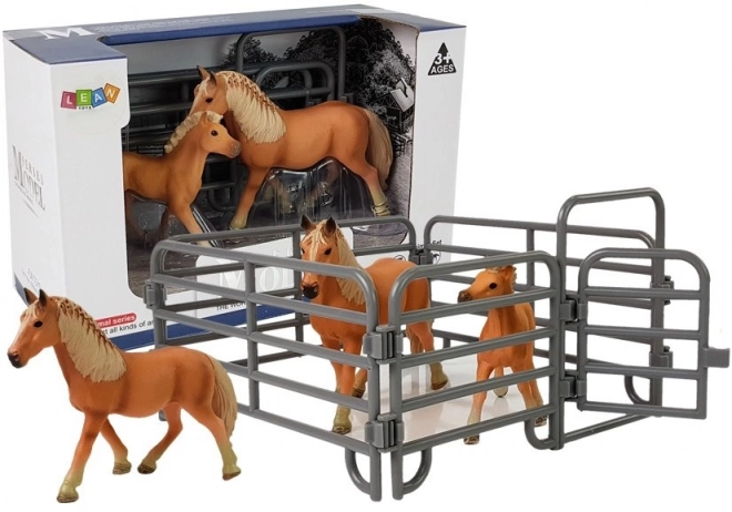 Tierfiguren Set Pferde Hof Fohlen Pony Bauernhof