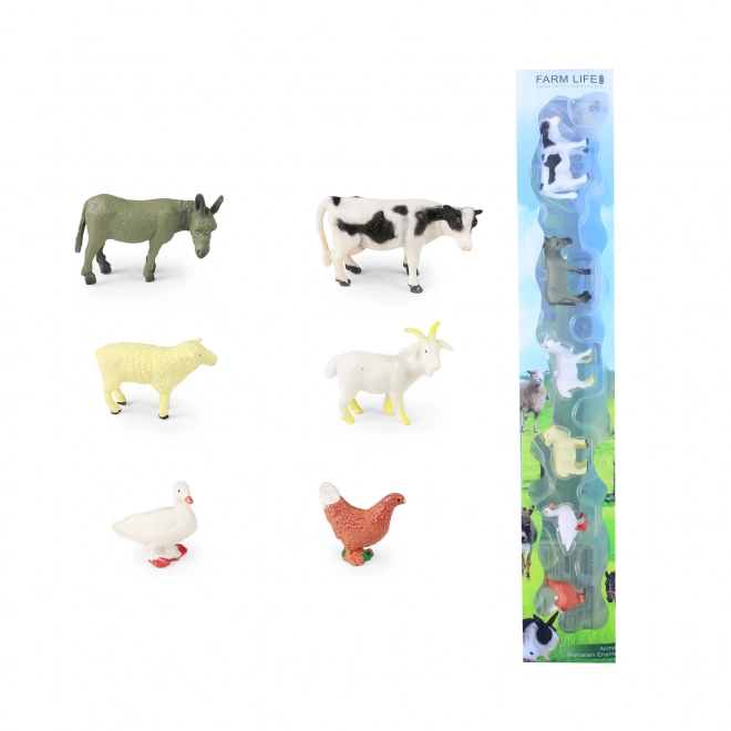 Set aus 6 Haustierfiguren