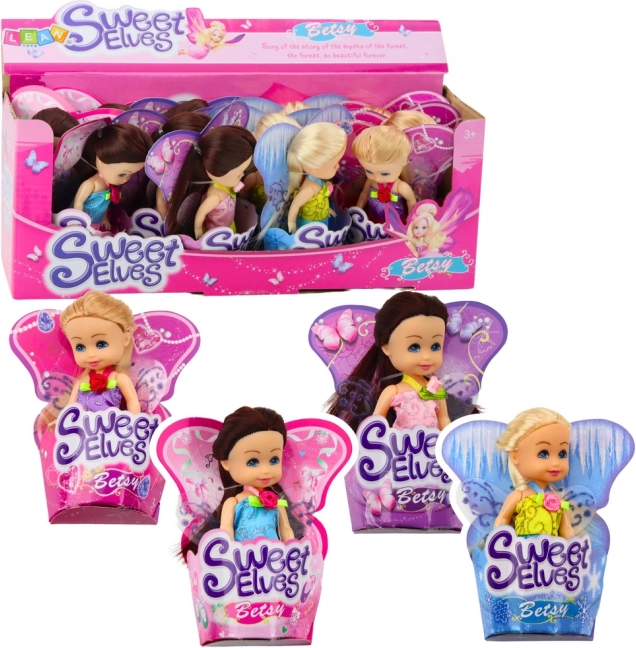 Mini-Puppe Elf Betsy 11,5 cm Verschiedene Muster
