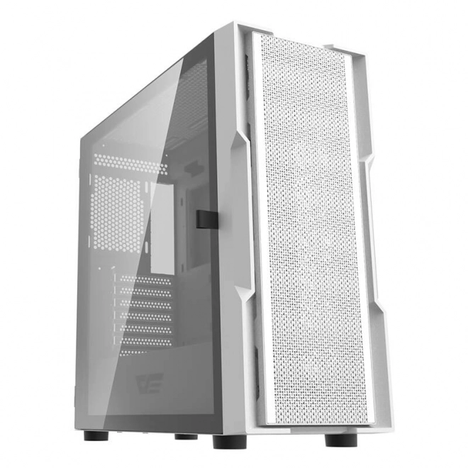 Weißes Darkflash PC-Gehäuse mit Mesh-Front