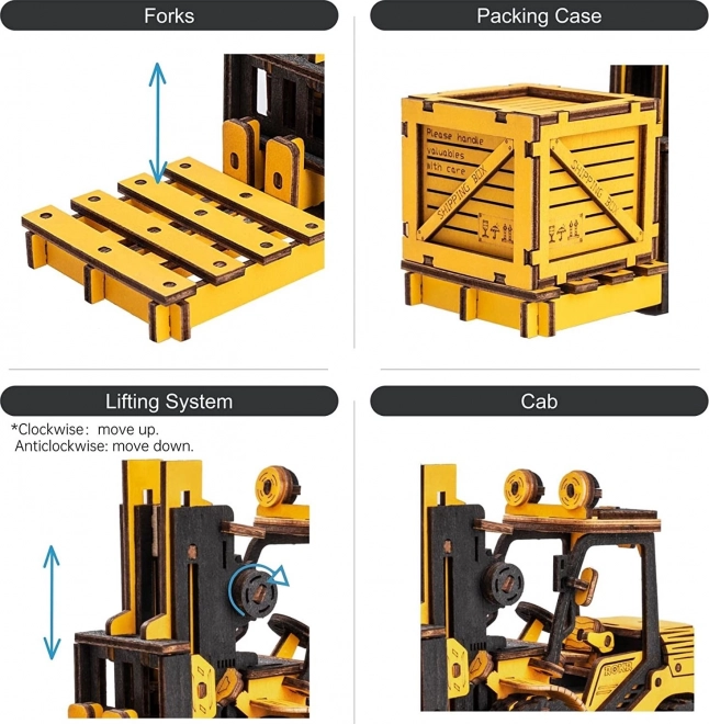 Robotime Holz 3D Puzzle Gabelstapler