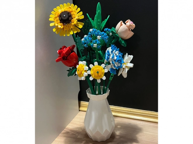 Technik-Baukasten Wiesenblumen mit Vase 618 Teile