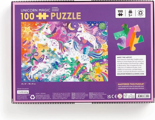 Puzzle Magische Einhörner 100 Teile