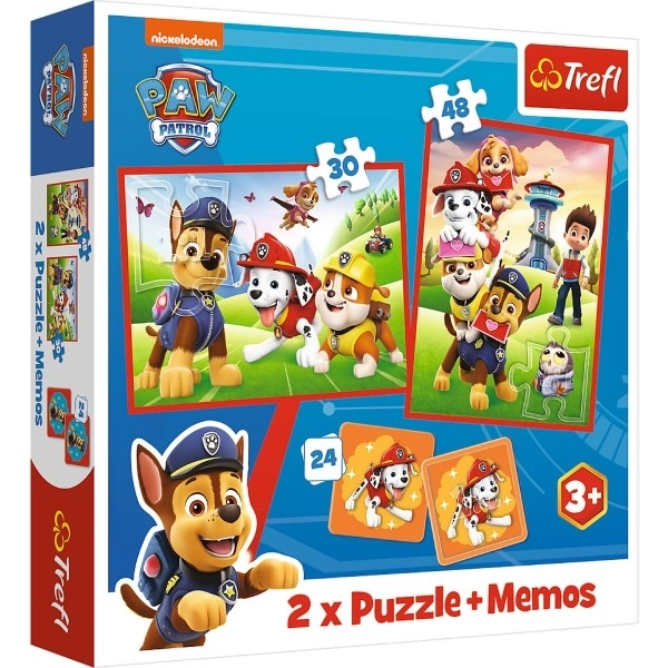 Puzzle und Memo-Set: Abenteuer mit der Paw Patrol