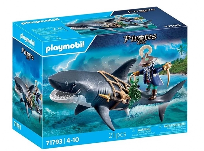 Playmobil Riesiger Hai mit Piraten-Figurenset