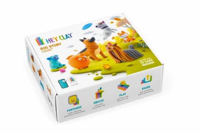 Hey Clay: Hundegeschichten - Set mit Modelliermasse