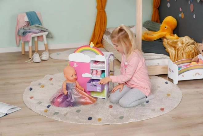 Baby Born Regenbogen Schrank