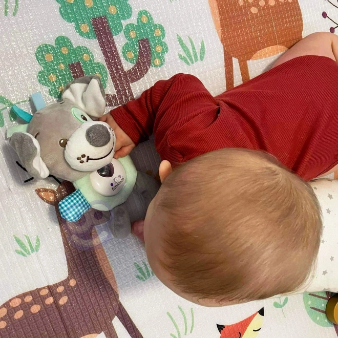 Interaktiver Baby-Kuschelhund Schlafmusik Pluschtier