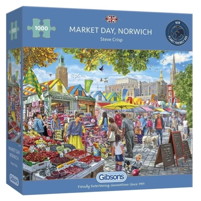 Puzzle Norwich Märkte 1000 Teile