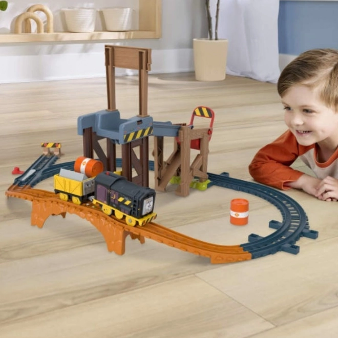 Diesel-Basis auf der Baustelle mit Thomas und Freunden