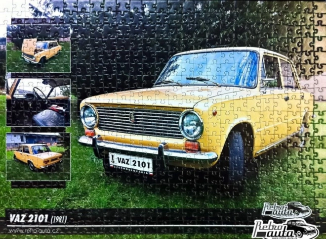 RETRO-AUTA Puzzle VAZ 2101 1981 500 Teile
