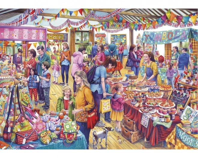 Gibsons Puzzle Dorf-Tombola XL 500 Teile