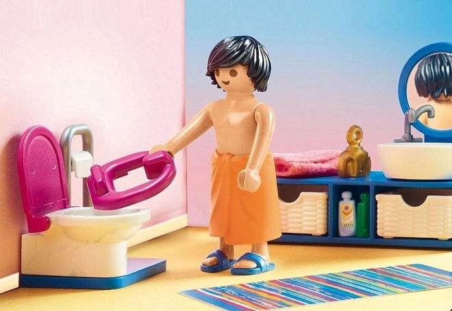 Badezimmer mit Badewanne Playmobil Puppenhaus