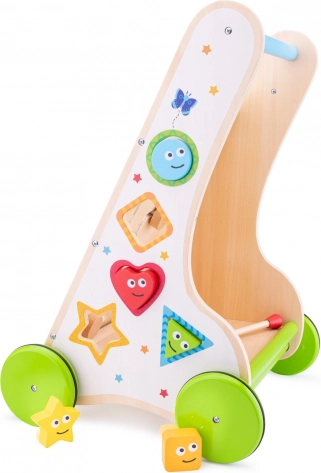 Multifunktionaler Holzlauflernwagen für Kinder