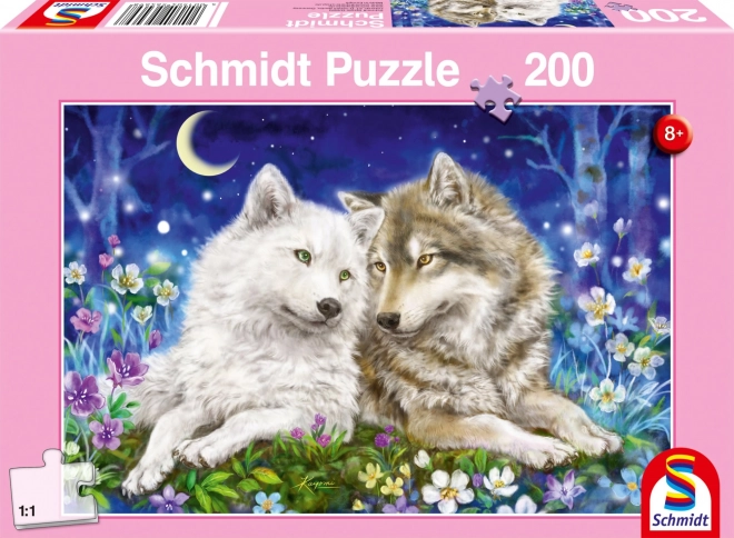 Puzzle Zottelige Wölfe 200 Teile