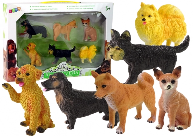 Set mit 6 Hundefiguren Rassehunde - Berühmte Hunde der Welt