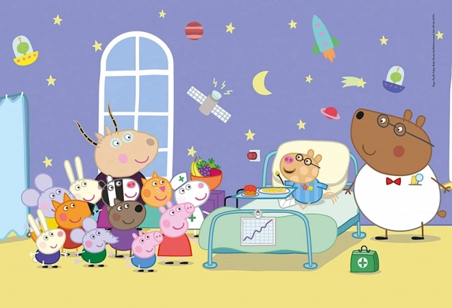 Puzzle Supercolor Maxi 104 Peppa Wutz