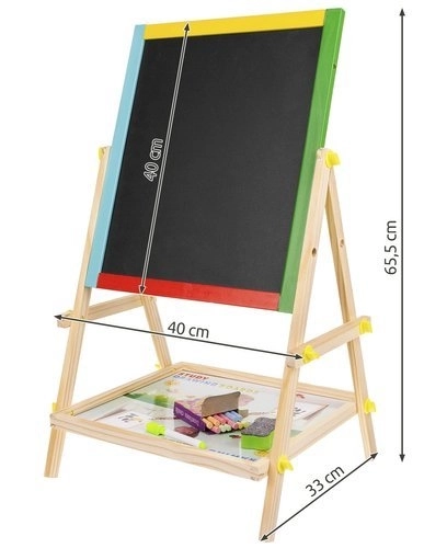 Zweiseitige Holztafel für Kinder