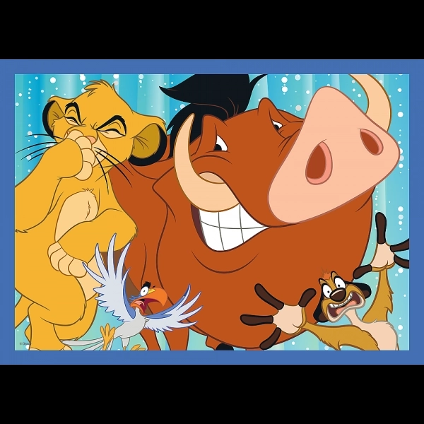 Trefl Puzzle Disney 100 Jahre: Disneys fröhliche Welt 4 in 1