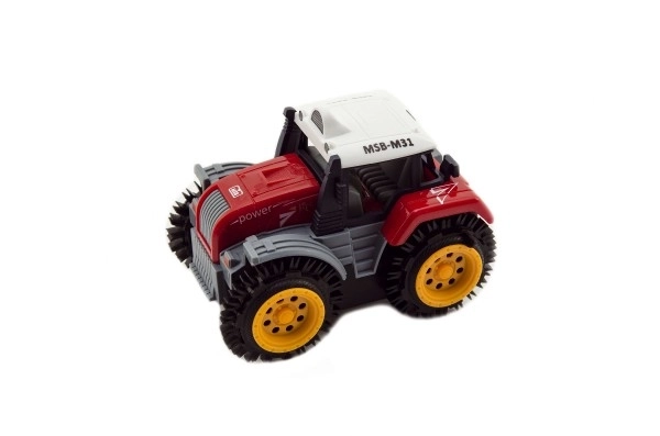 Traktor Kippmodell Plastik 10cm bunte Mischung mit Batterie