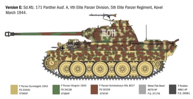 Plastikmodell Sd.Kfz.171 Panther Ausf. A 1/35