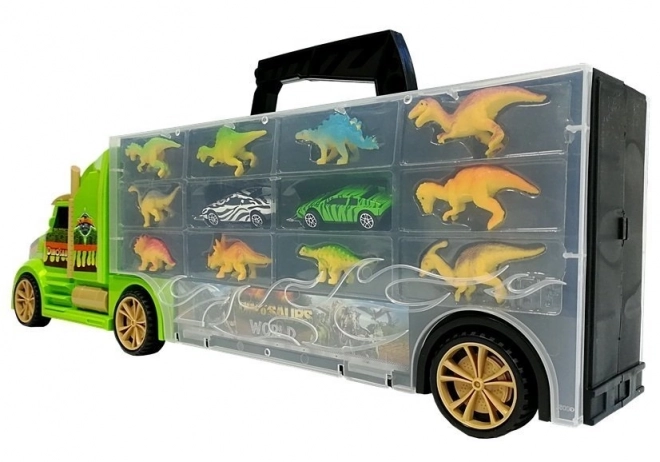 Dinosaurier-Truck Spielset Grün
