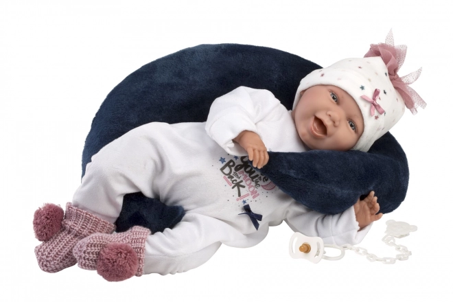 Realistische Puppe Baby mit Geräuschen und weichem Körper - 42 cm