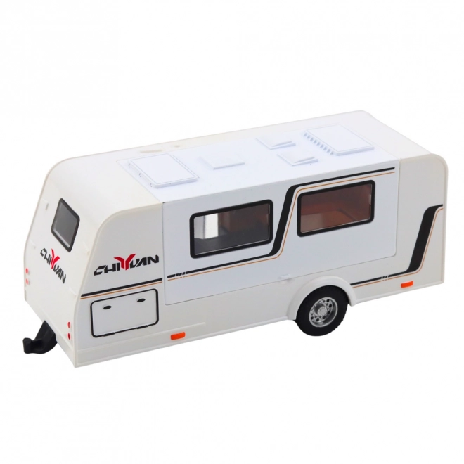 Roter Geländewagen Camper Modell 1:32