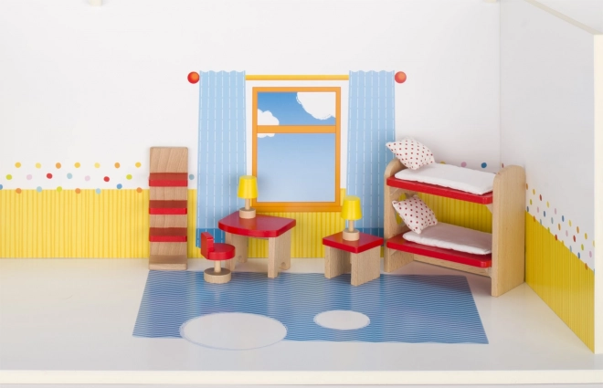 Goki Puppenhausmöbel: Kinderzimmer Basic