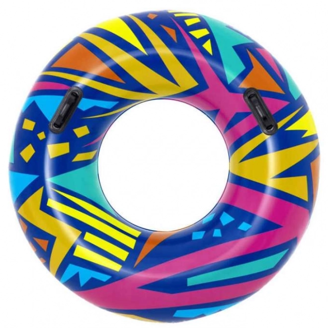 Aufblasbarer Schwimmring Herzform in Rosa 107 cm für Erwachsene und Kinder – Blau