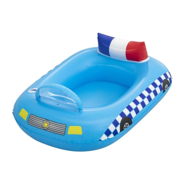 Aufblasbares Polizeiboot mit Sirene für Kinder BESTWAY