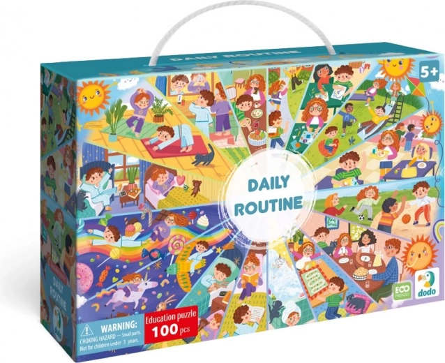 Puzzle Tägliche Routine 100 Teile