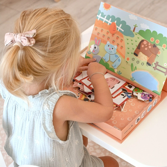 Tooky Toy Magnetisches Bauernhof-Puzzle