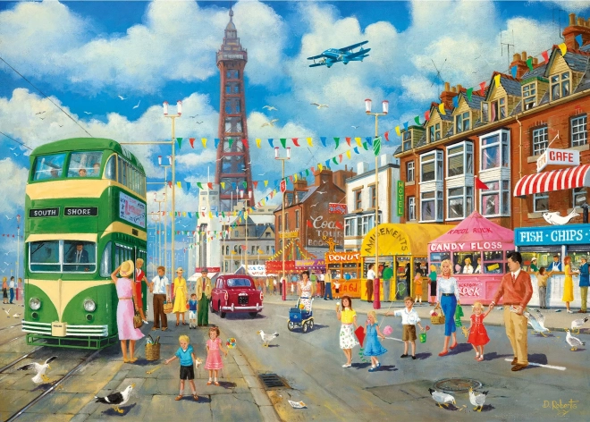 Puzzle Blackpooler Promenade 1000 Teile GIBSONS