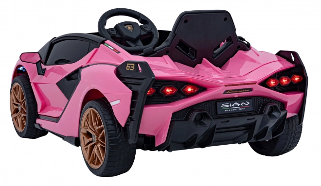 Lamborghini SIAN Kinderauto mit Batterie und Fernbedienung – Rosa