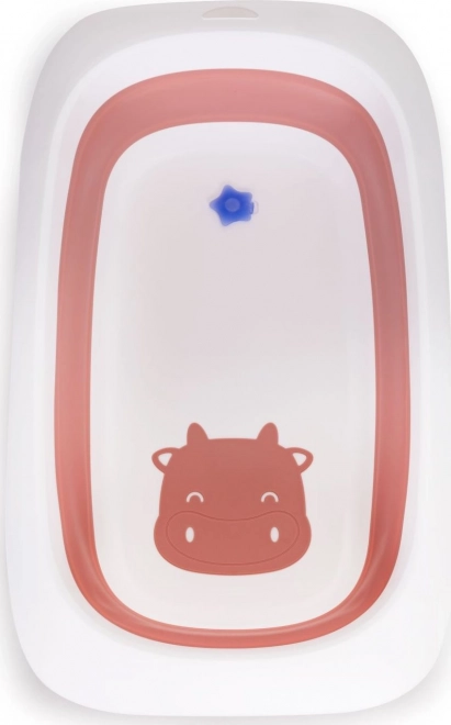 Ecotoys zusammenklappbare Badewanne Kuh, blau – Rosa