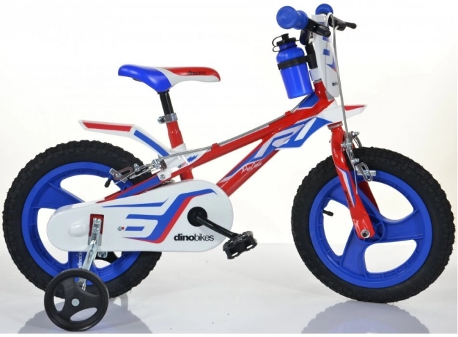 Dino Bikes Kinderfahrrad Rot-Blau-Weiß 14 Zoll