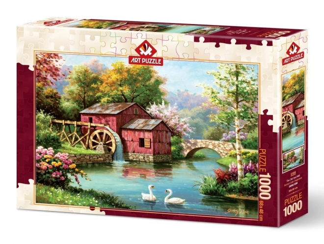 Puzzle Alter roter Mühle 1000 Teile