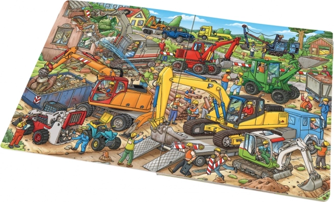 Riesige und detailreiche Illustrationen der Baustelle