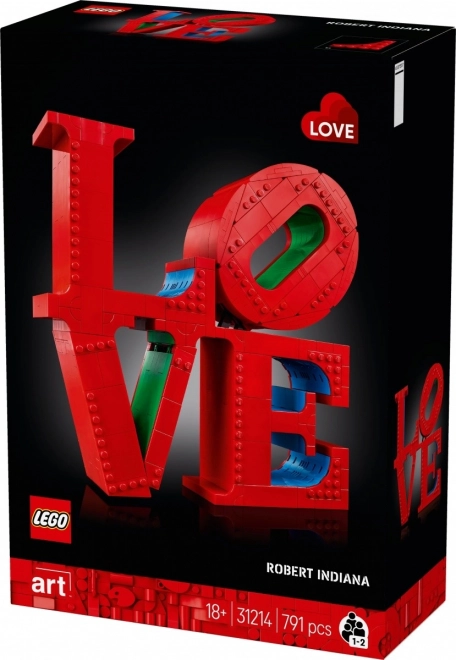 Lego Art LOVE Skulptur Baukasten