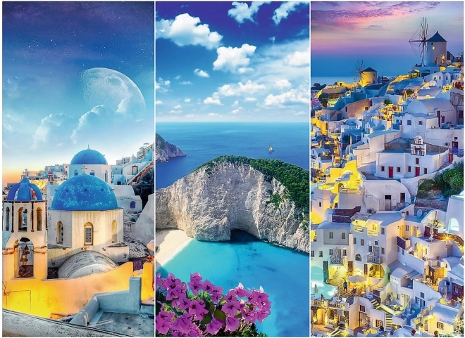 Collage der schönsten griechischen Szenarien