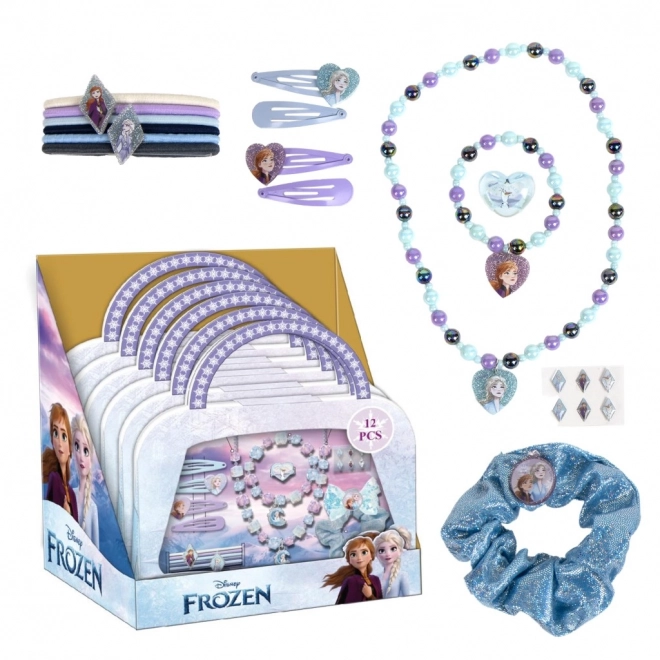 Eiskönigin Schmuck- und Haaraccessoires-Set in Tasche