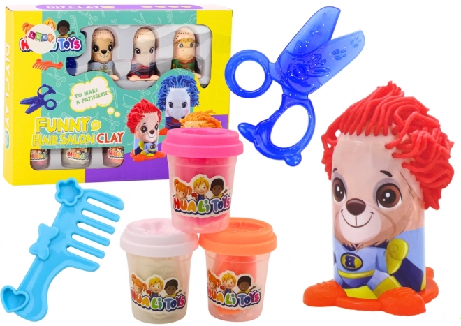 Kinder-Kreativset Friseursalon Modelliermasse