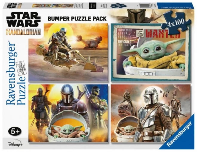 Ravensburger Puzzle Star Wars: Mandalorian 4x100 Teile