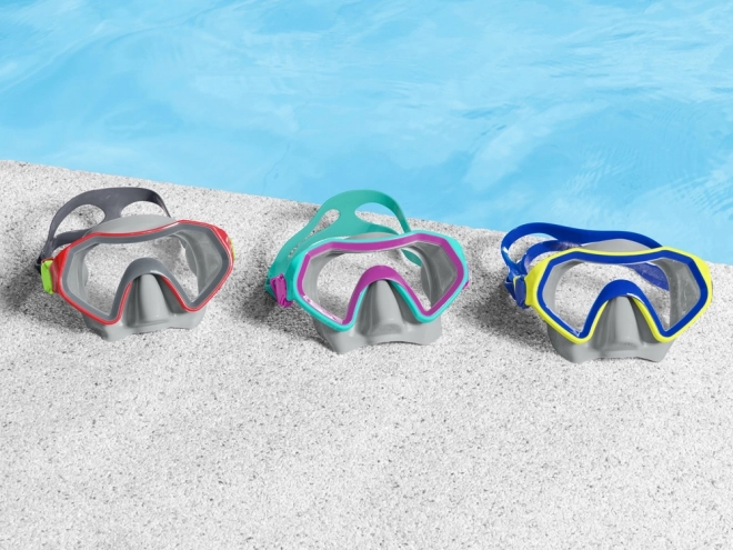 Farbenfrohe Schwimmmaske für Kinder ab 7 Jahren – Blau