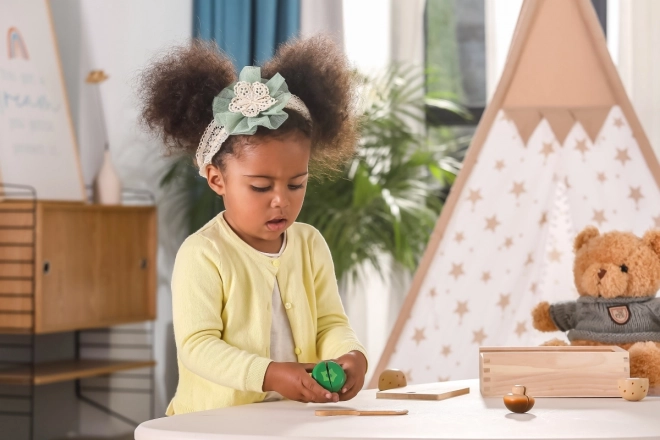 Holzschneideset - Gemüse für Kinder