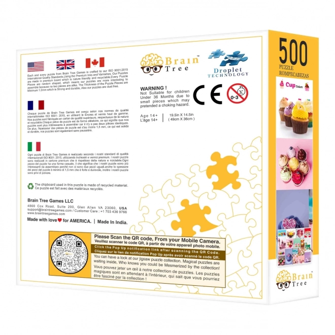 Brain Tree Puzzle Cupcakes 500 Teile