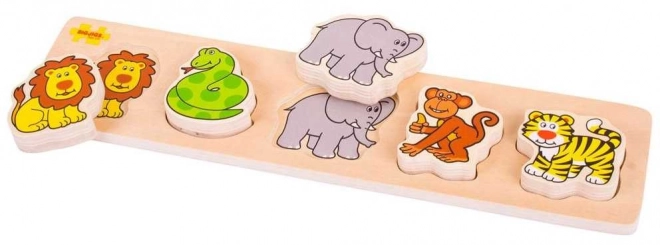 Bigjigs Baby Holzpuzzle Safari