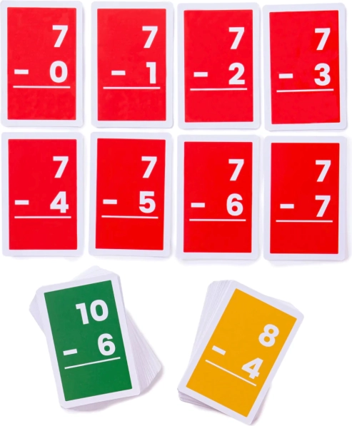 Bigjigs Toys Karten Subtraktion 1-10
